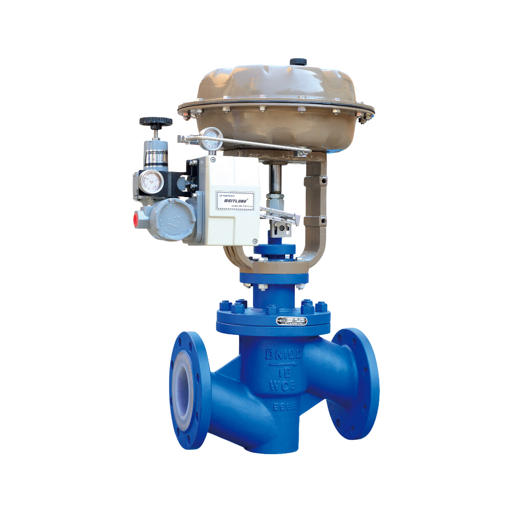 fluorine lined control valve