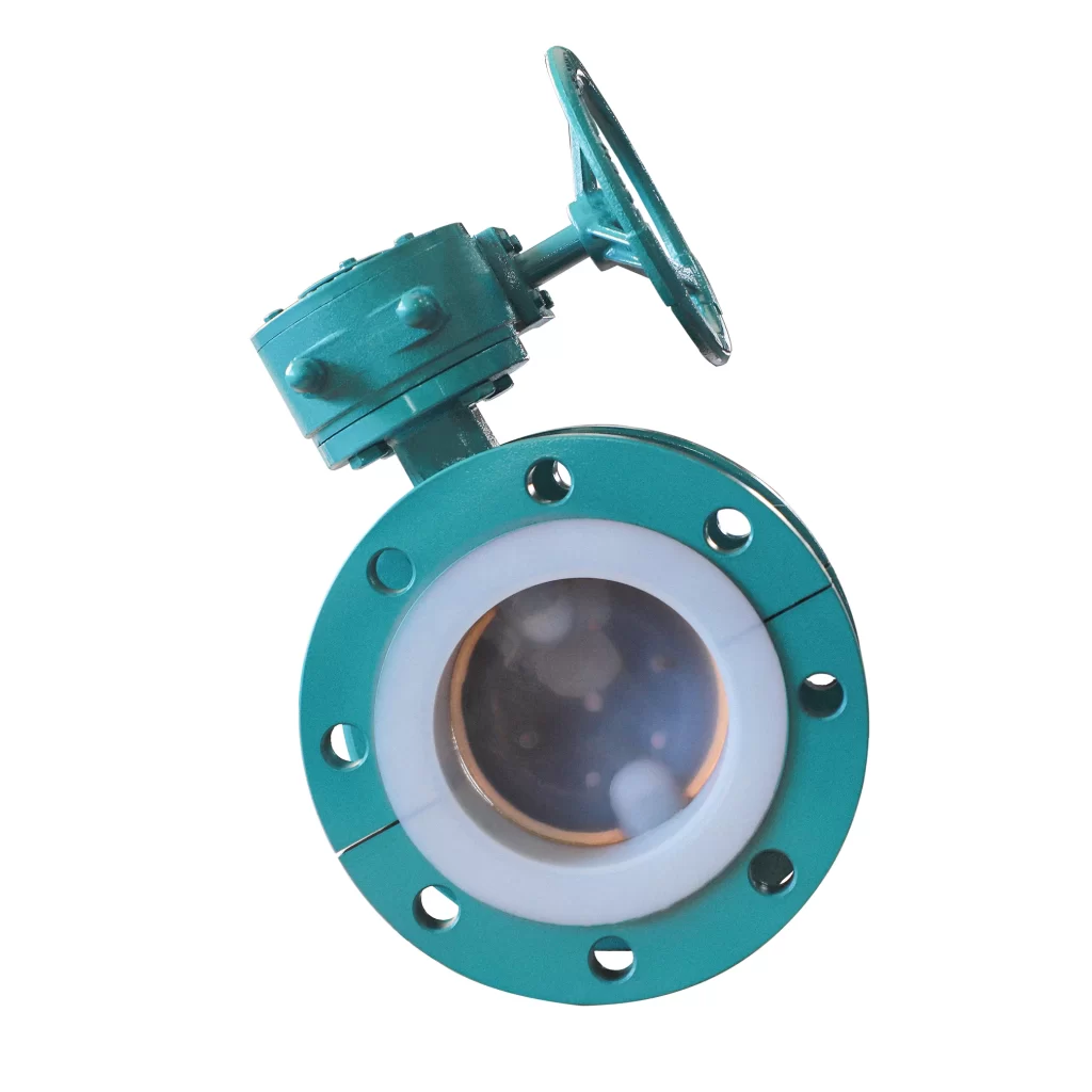 lined butterfly valve